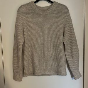 Everlane cream alpaca sweater, size small.